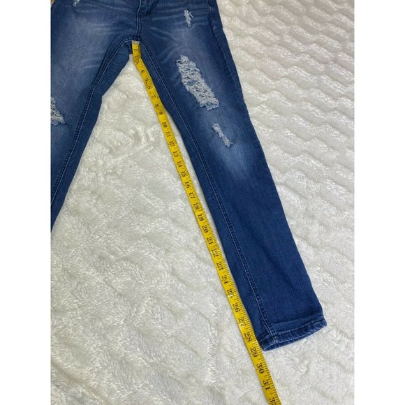 Indigo Rein Distressed Jeans Size 7 Women's 28x29 - Picture 8 of 11